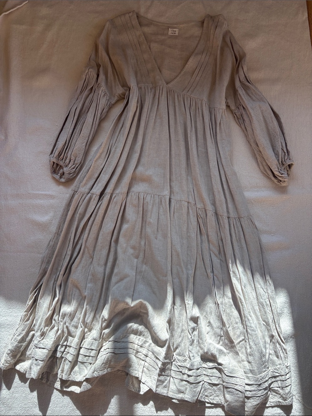 Opia Linen Maxi Dress